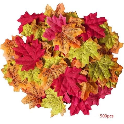 bag of fake fall leaves